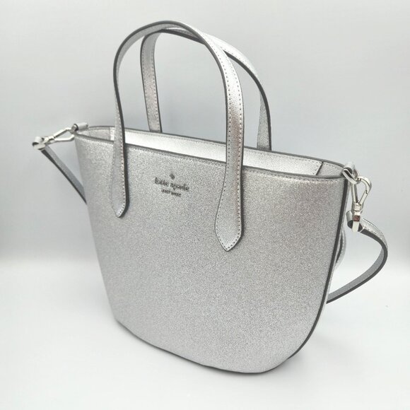 kate spade Glimmer Satchel - Lunar Light (Silver) - Picture 6 of 6